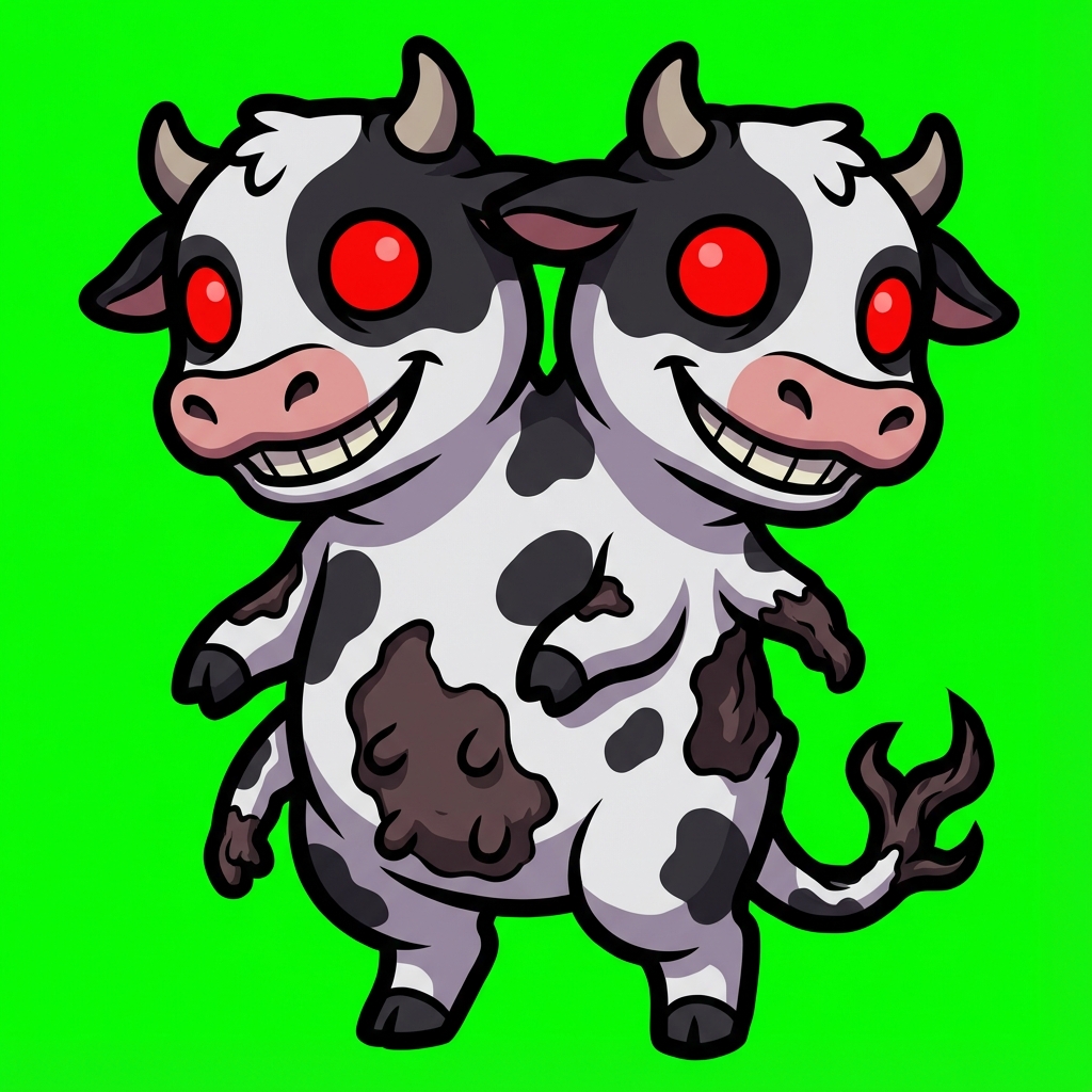 narava_živali_mutant_two_headed_cow_style32.png